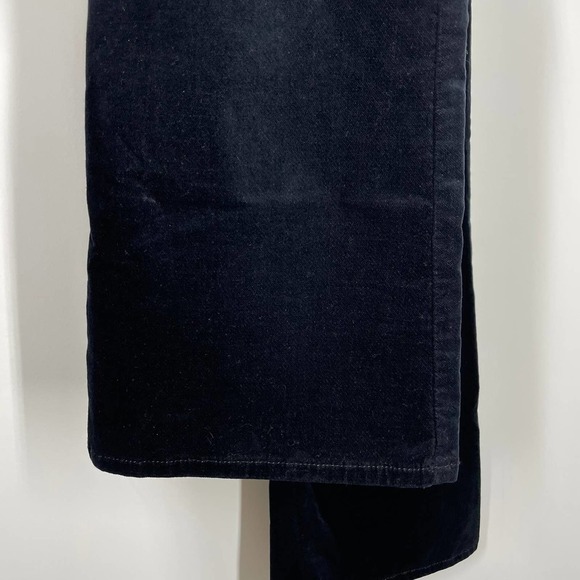 RAG & BONE 10 Inch Crop Flare Jeans in Black Velvet 28 - Picture 8 of 9